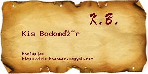 Kis Bodomér névjegykártya
